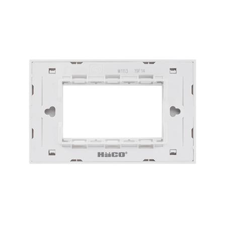 หน้ากาก 3 ช่อง HACO W1113-H สีขาว_2