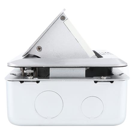 เต้ารับฝังพื้นอะลูมิเนียม HACO HPU-1AMS/T สีเทา_2