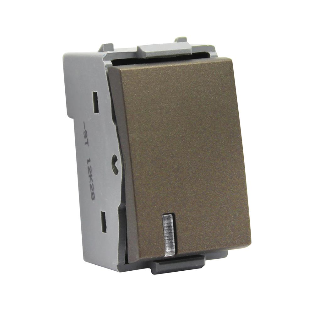 สวิตช์ 1 ทาง 1 ช่อง มีไฟ HACO TJ-W2711L-ST สี MATT BLACK