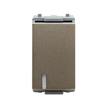 สวิตช์ 1 ทาง 1 ช่อง มีไฟ HACO TJ-W2711L-ST สี MATT BLACK_0