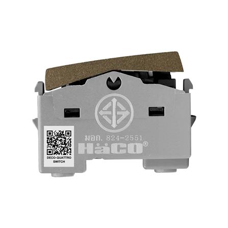 สวิตช์ 1 ทาง 1 ช่อง มีไฟ HACO TJ-W2711L-ST สี MATT BLACK_2