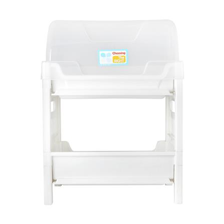 ชั้นคว่ำจานพลาสติก 2 ชั้นฝาครอบ SN 542/2 สีขาว_1