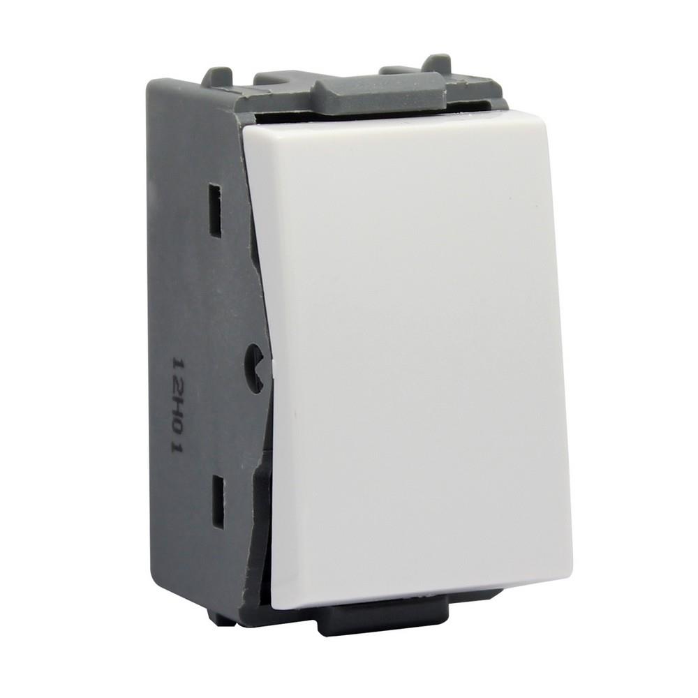 สวิตช์ 2 ทาง HACO W2711A-2 ขนาด 1 ช่อง สีขาว