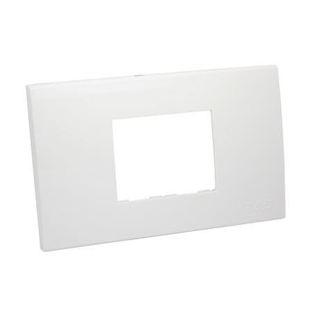 หน้ากาก 2 ช่อง HACO W1112A สีขาว