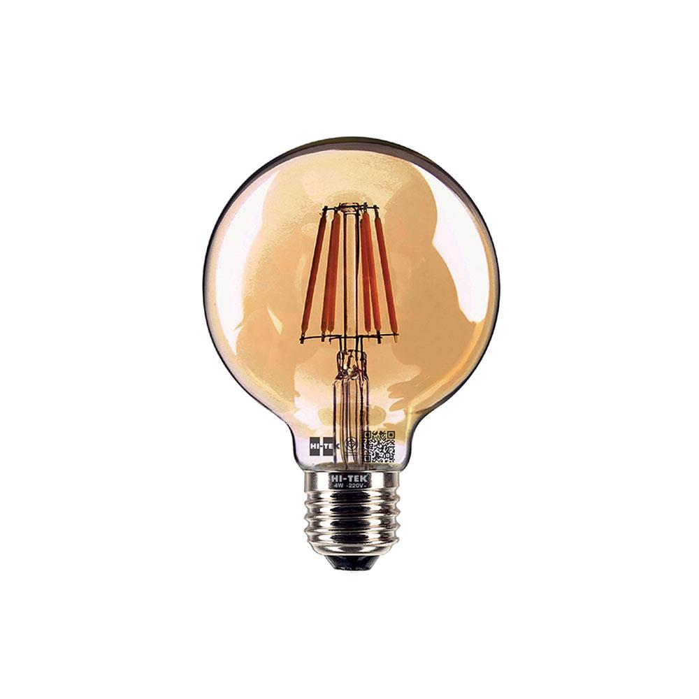 หลอด LED HI-TEK FILAMENT G95 4 วัตต์ WARMWHITE E27