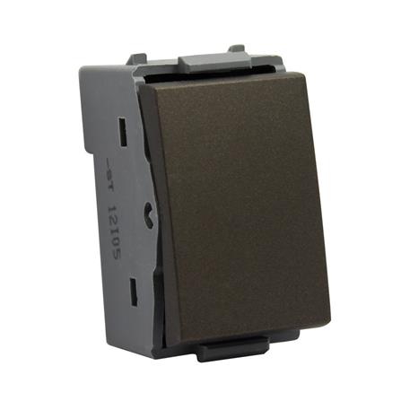 สวิตช์ 2 ทาง HACO W2711A-2-ST ขนาด 1 ช่อง สีแม็ทแบล็ค