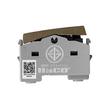 สวิตช์ 2 ทาง HACO W2711A-2-ST ขนาด 1 ช่อง สีแม็ทแบล็ค_1