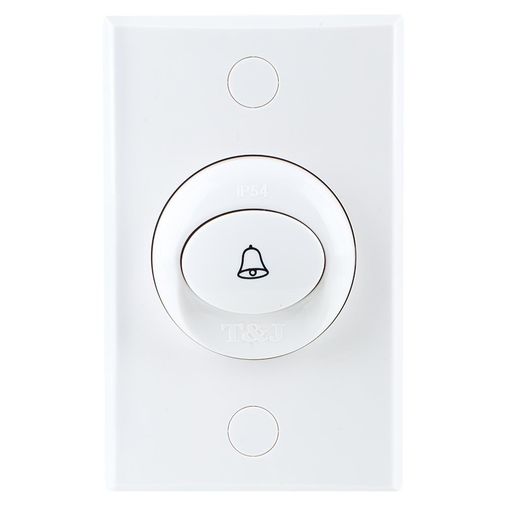 สวิตช์กดกระดิ่ง 1 ช่อง HACO TJ-W2910 สีขาว