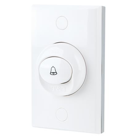 สวิตช์กดกระดิ่ง 1 ช่อง HACO TJ-W2910 สีขาว_1