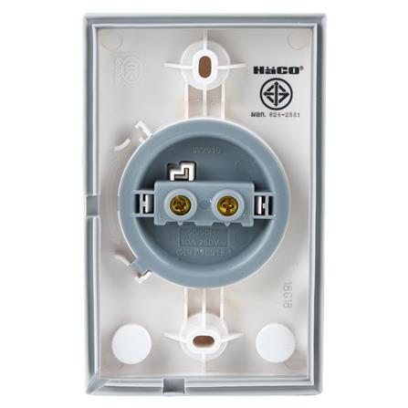 สวิตช์กดกระดิ่ง 1 ช่อง HACO TJ-W2910 สีขาว_2