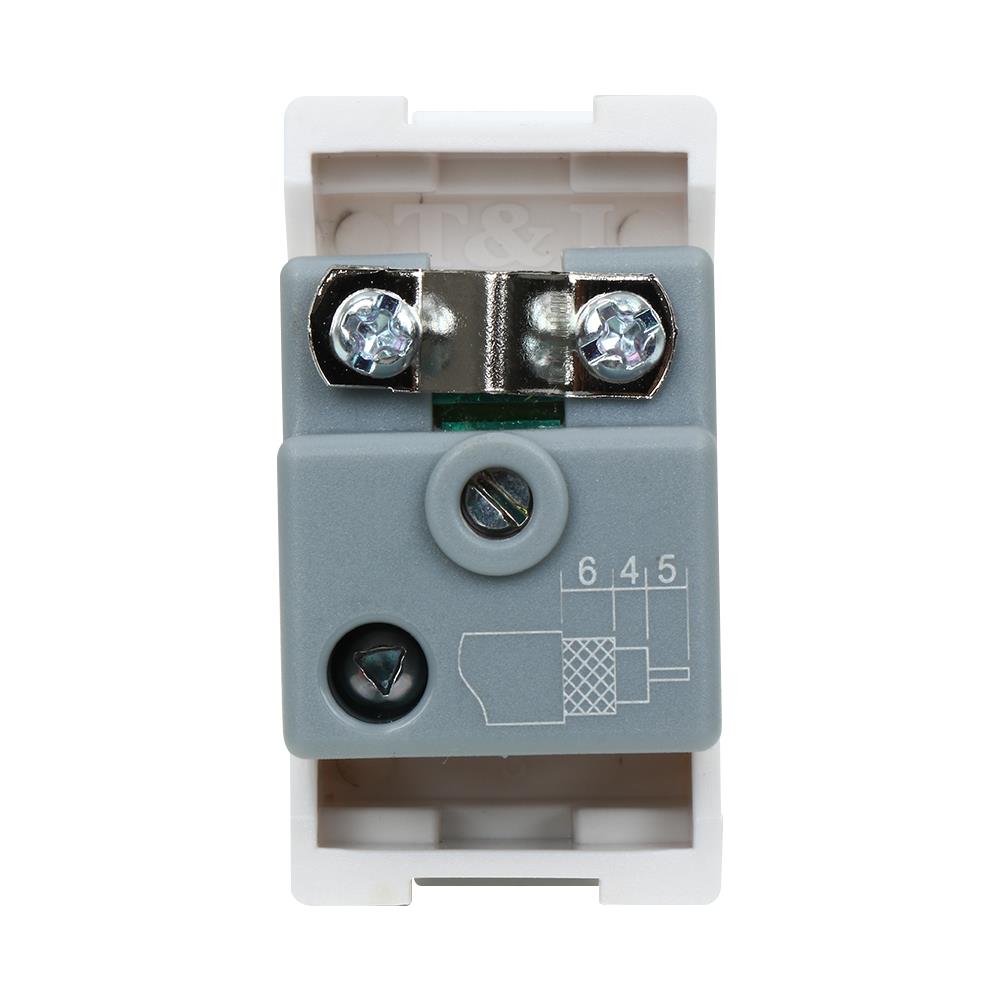 เต้ารับโทรทัศน์ 75 โอห์ม HACO TJ-W8201TV สีขาว