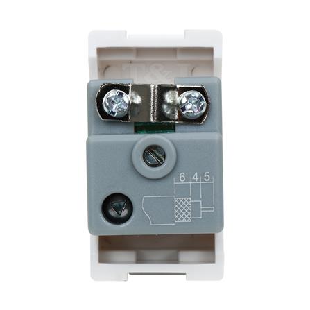 เต้ารับโทรทัศน์ 75 โอห์ม HACO TJ-W8201TV สีขาว_2