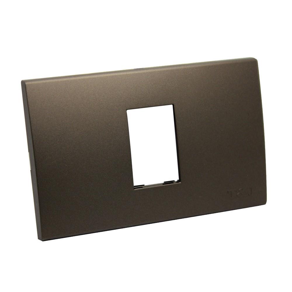 หน้ากาก 1 ช่อง HACO W1111-ST สีแม็ทแบล็ค