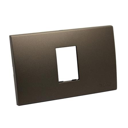 หน้ากาก 1 ช่อง HACO W1111-ST สีแม็ทแบล็ค