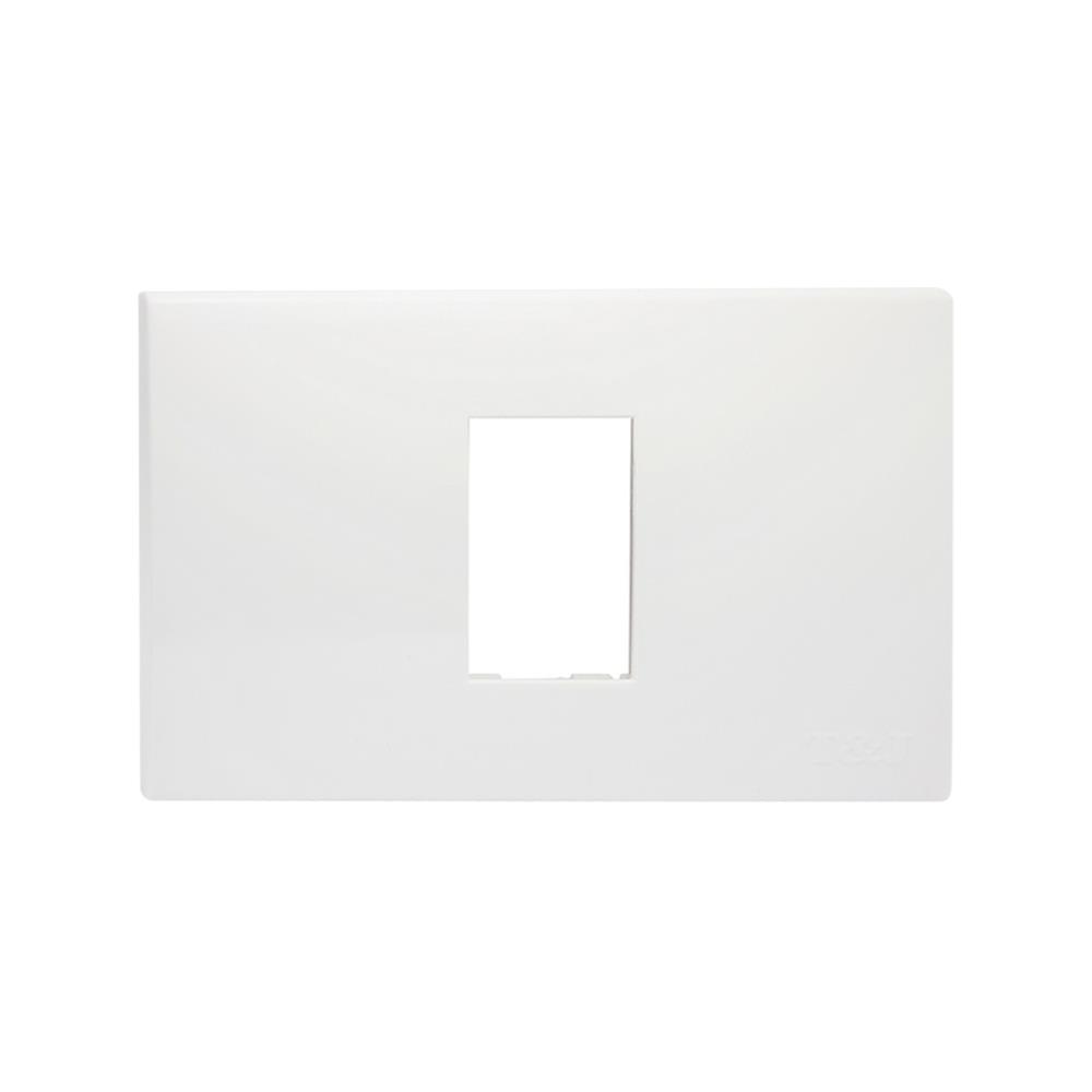 หน้ากาก 1 ช่อง HACO W1111-H สีขาว