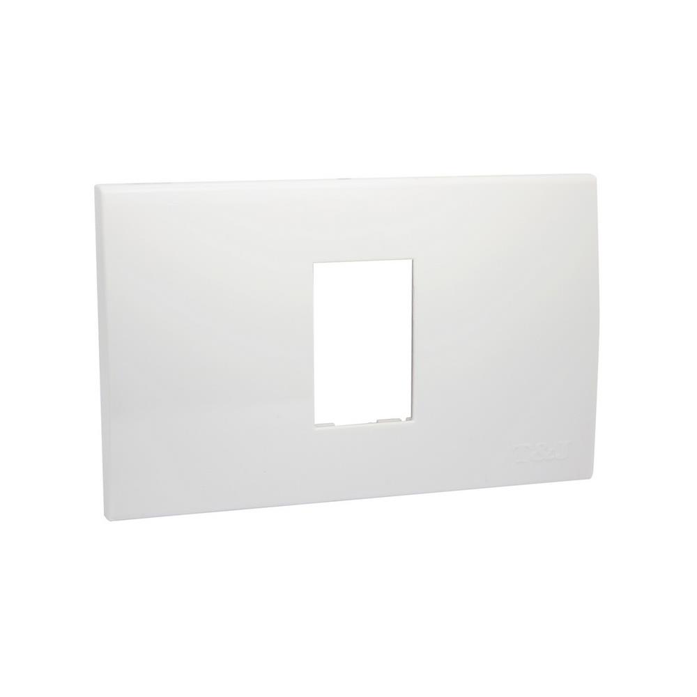 หน้ากาก 1 ช่อง HACO W1111-H สีขาว