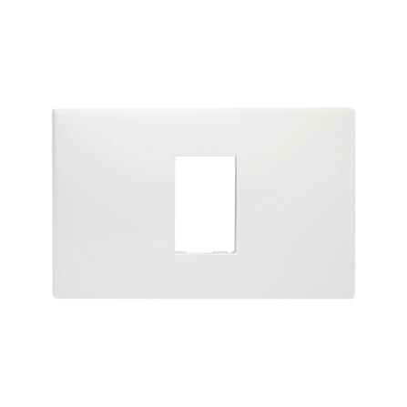 หน้ากาก 1 ช่อง HACO W1111-H สีขาว