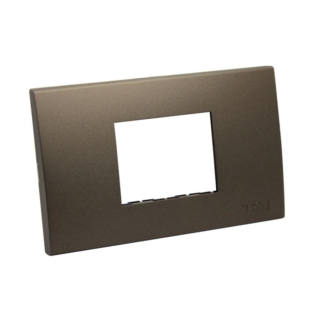 หน้ากาก 2 ช่อง HACO W1112A-ST สีแม็ทแบล็ค