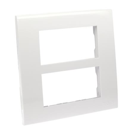 หน้ากาก 6 ช่อง HACO W1106-H สีขาว