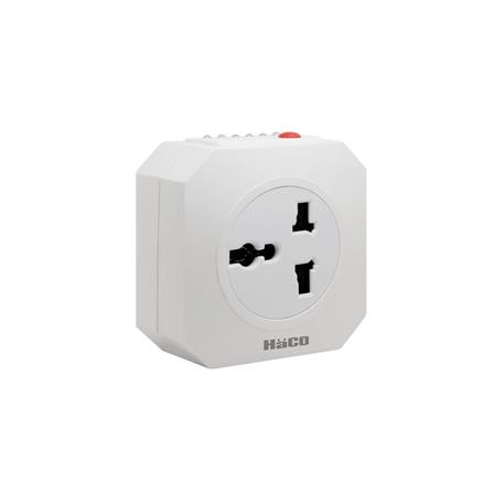 ปลั๊กอเนกประสงค์ตั้งเวลา 2 ขากลม HACO HTM-U1 สีขาว_0