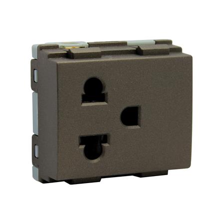 เต้ารับเดี่ยว 3 ขา HACO TJ-W8416V-ST สีแม็ทแบล็ค_1