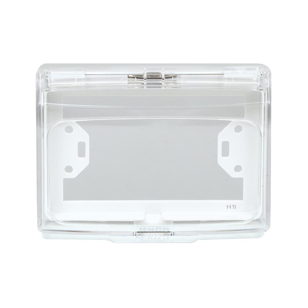 หน้ากากกันน้ำ HACO 3 ช่อง A8-W221V สีขาวใส