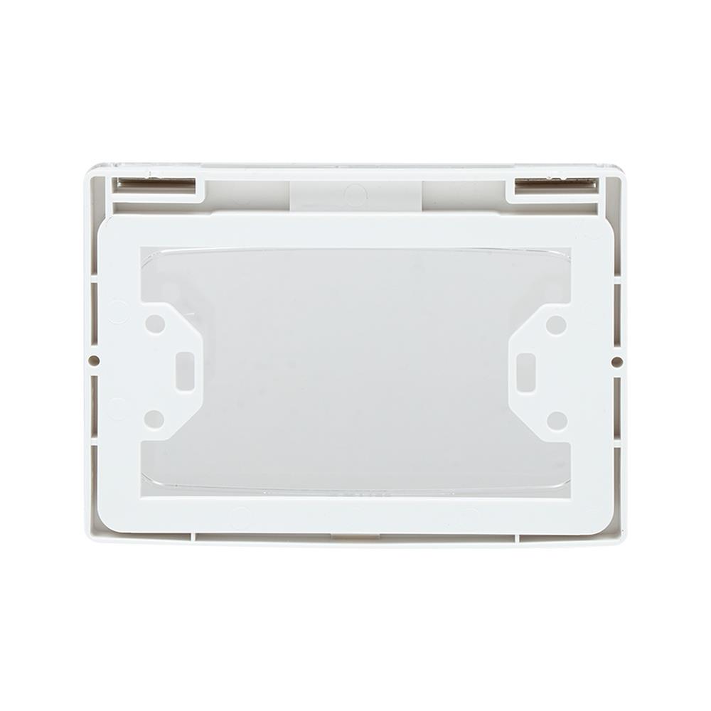 หน้ากากกันน้ำ HACO 3 ช่อง A8-W221V สีขาวใส