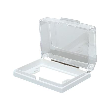 หน้ากากกันน้ำ HACO 3 ช่อง A8-W221V สีขาวใส_1