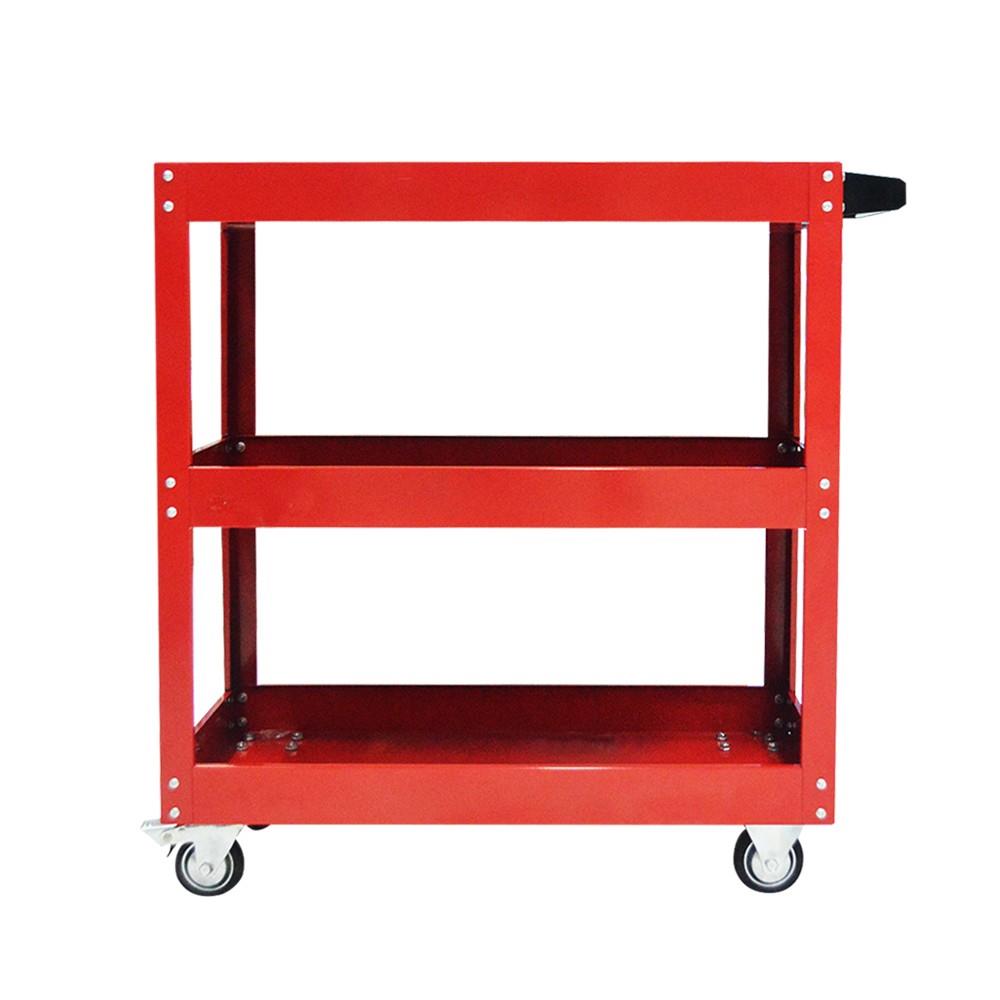 รถเข็นเครื่องมือช่าง แบบไม่มีลิ้นชัก 79x36x77 ซม. สีแดง