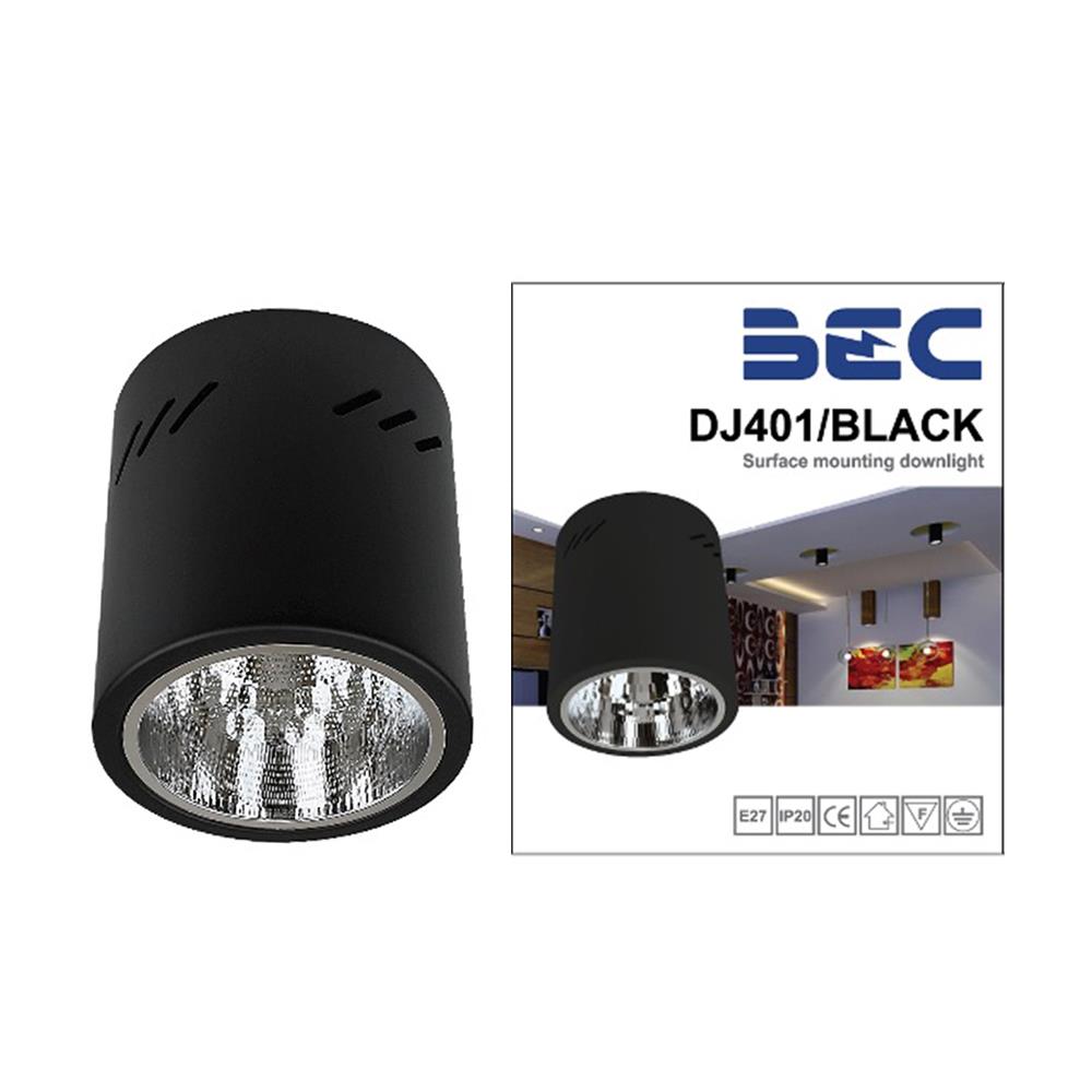 ดาวน์ไลท์ BEC DJ401 4 นิ้ว สีดำ กลม