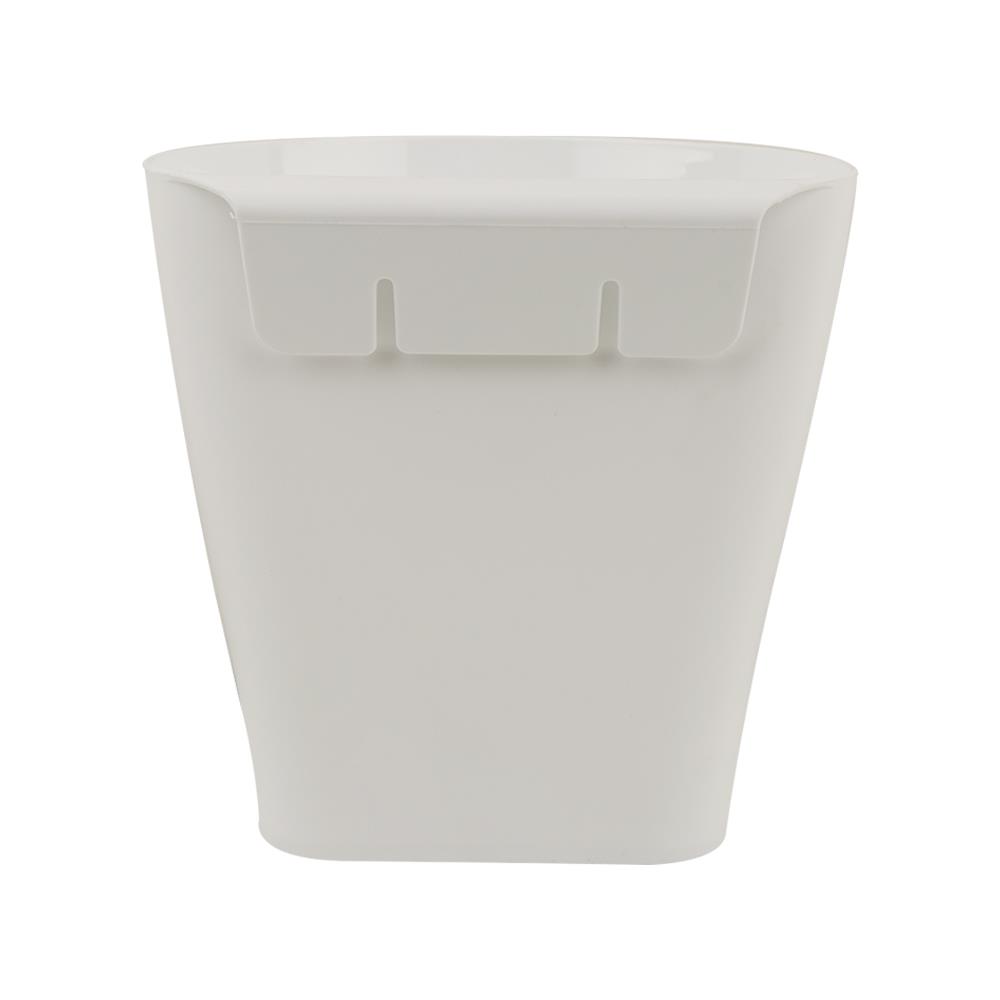 กระถางแขวนพลาสติก SPRING 18 ซม. สีขาว