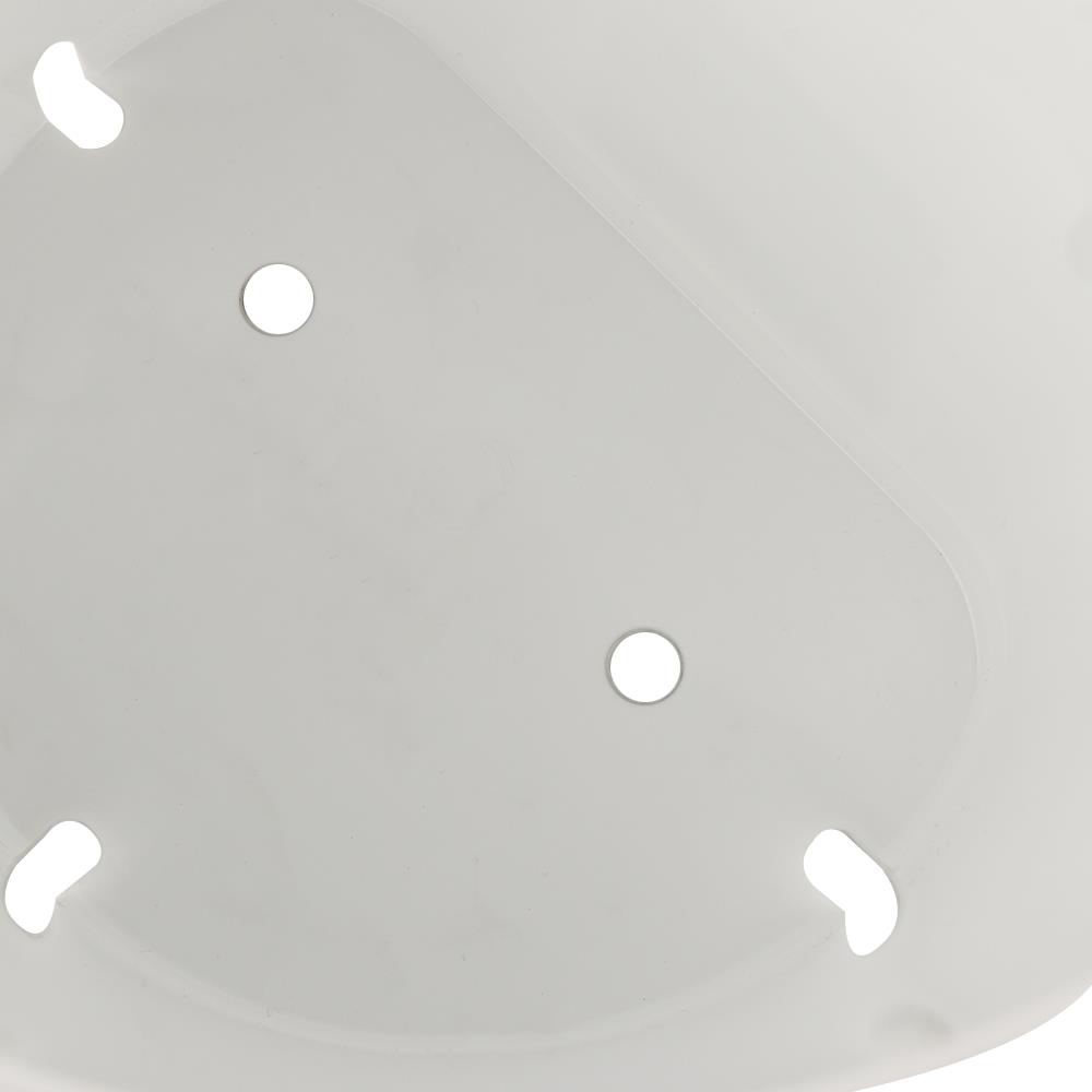 กระถางแขวนพลาสติก SPRING 18 ซม. สีขาว