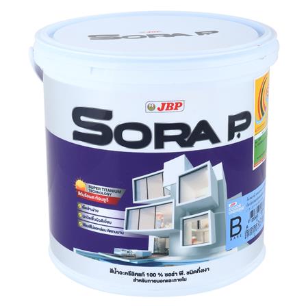 สีน้ำทาภายนอก JBP SORA P BASE B กึ่งเงา 1 แกลลอน_0