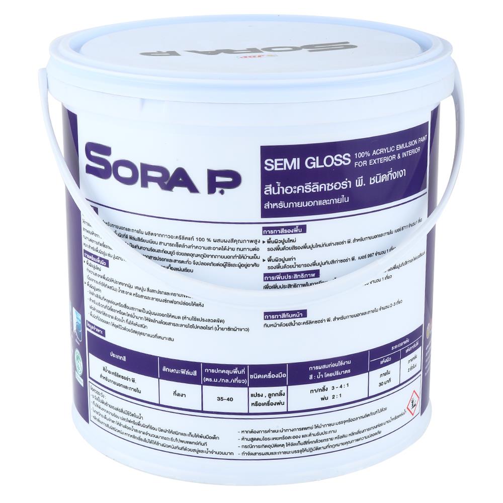 สีน้ำทาภายนอก ชนิดกึ่งเงา JBP SORA P BASE A 1 แกลลอน
