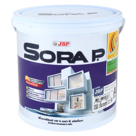 สีน้ำทาภายนอก ชนิดกึ่งเงา JBP SORA P BASE A 1 แกลลอน_0