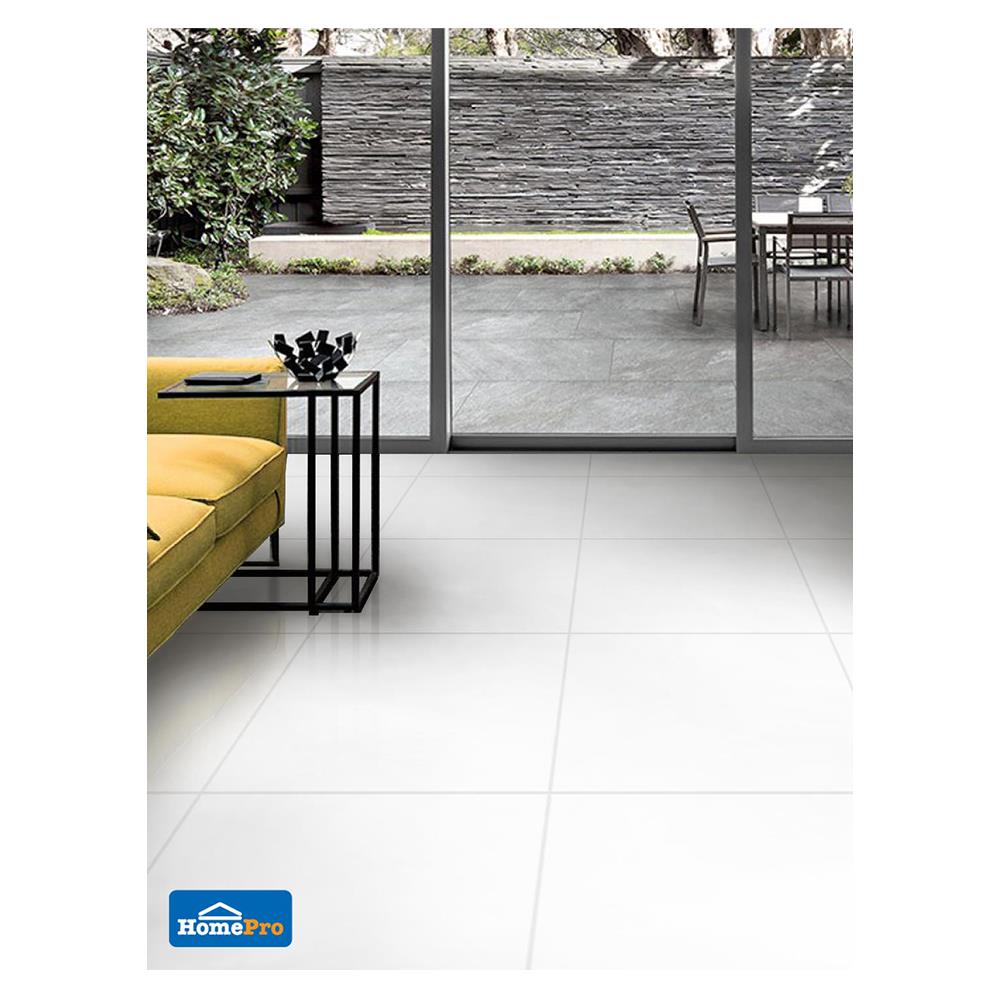 กระเบื้องพื้น 60x60 ซม. TARA ทริปเปิ้ล ไวท์ นิว 1.44M2