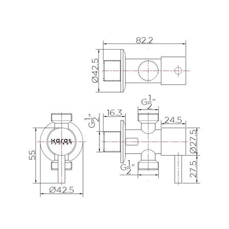 สต๊อปวาล์ว 2 ทาง KARAT KA-01-482-50 สีโครม_1