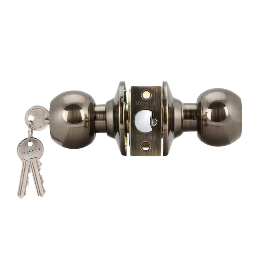 ลูกบิดทั่วไป หัวกลม HAFELE 489.93.113 สีทองเหลืองรมดำ