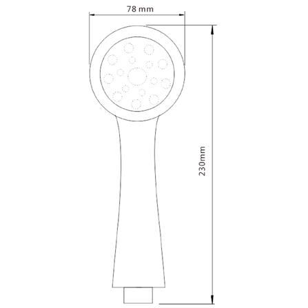 ชุดฝักบัวสายอ่อน 1 ระดับ NOVABATH IS-2116 สีโครม_2