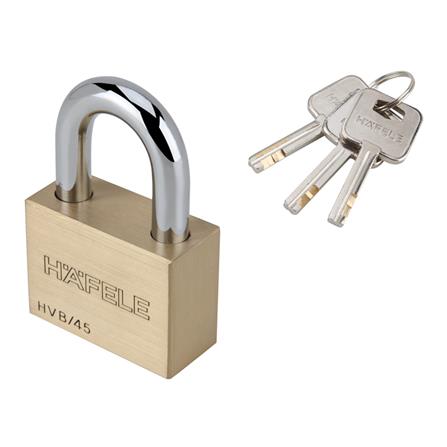 กุญแจลูกปืน HAFELE 482.01.982 45 มม. สีทองเหลือง_0