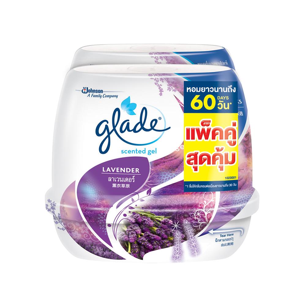เจลปรับอากาศ GLADE SCENTED 180 กรัม ลาเวนเดอร์ (แพ็กคู่)