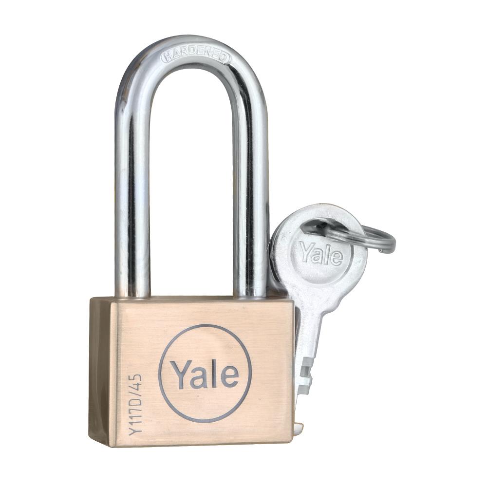 กุญแจคีย์อะไลท์ YALE BD45-45LSP5C 45 มม. สีทองเหลือง (แพ็ก 5 ชิ้น)