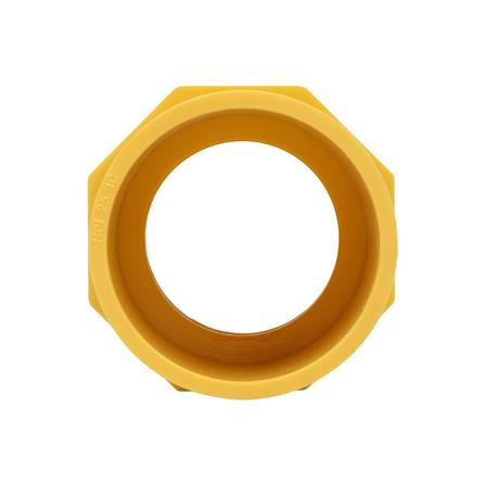 ข้อต่อเข้ากล่อง PVC ตราช้างNPI 1 นิ้ว สีเหลือง_2