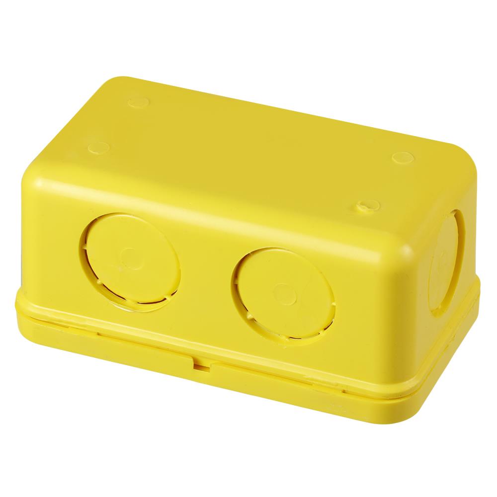 กล่องพักสายเหลี่ยม PVC SCG 2x4 นิ้ว สีเหลือง