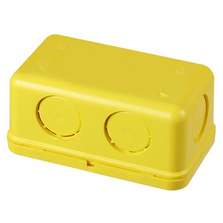 กล่องพักสายเหลี่ยม PVC SCG 2x4 นิ้ว สีเหลือง_1