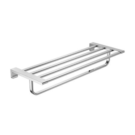 ชั้นวางพร้อมราวแขวนผ้า AMERICAN STANDARD K-1395-53-N สีโครม