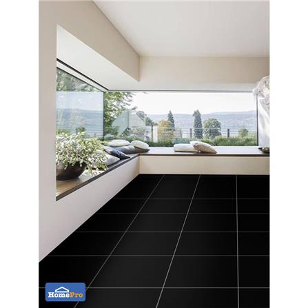 กระเบื้องพื้นพอร์ซเลน 60x60 ซม. ทริปเปิ้ล แบล็ค 1.44M2_3