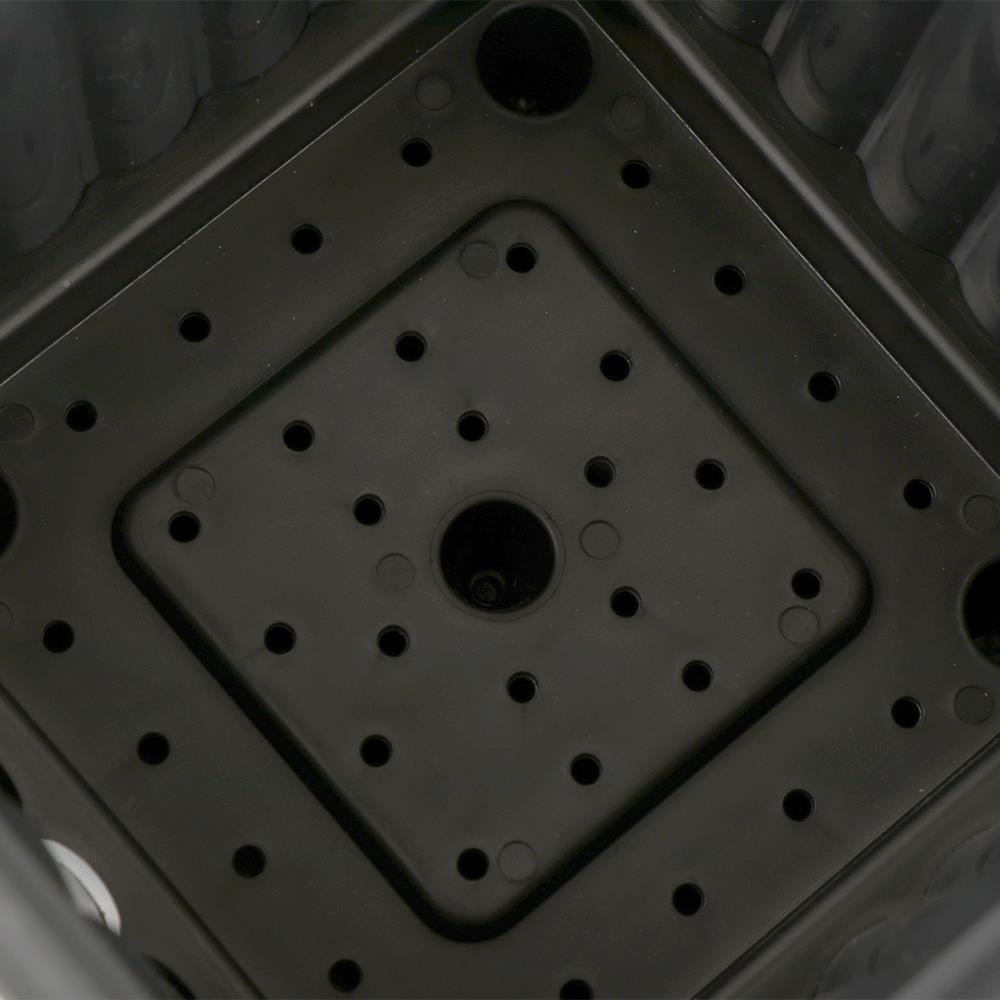 กระถางพลาสติก BABA BI-SQ-150 สี CHARCOAL