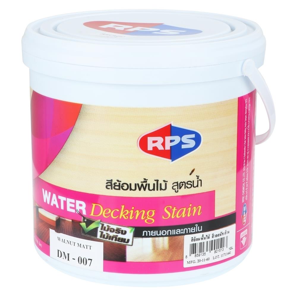 สีย้อมพื้นไม้ RPS สีวอลนัท ด้าน 1 แกลลอน