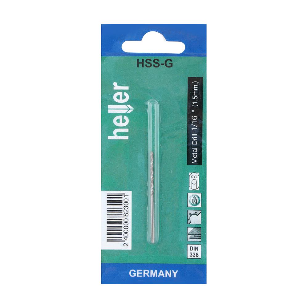 ดอกเจาะเหล็ก HELLER HIGH SPEED 1/16 นิ้ว